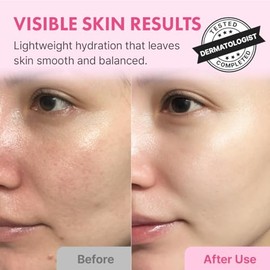 Hanskin Hyaluron Skin Essence Toner – Tónico hidratante coreano para piel de cristal, ácido hialurónico y colágeno, astringente hidratante ligero para piel seca, sensible y opaca | K-Beauty (5.07