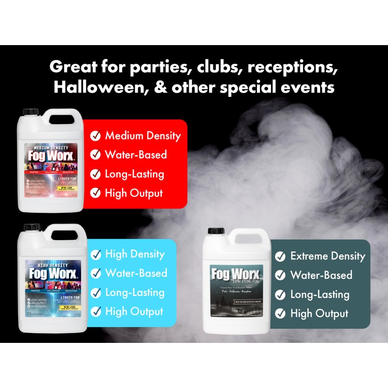 FogWorx Fog Juice - 1 Half Gallon of Premium Fog