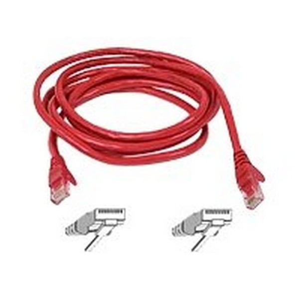 Belkin 7ft 10/100BT Fastcat5 E Utp Patch RJ45M/RJ45M Snagless Red