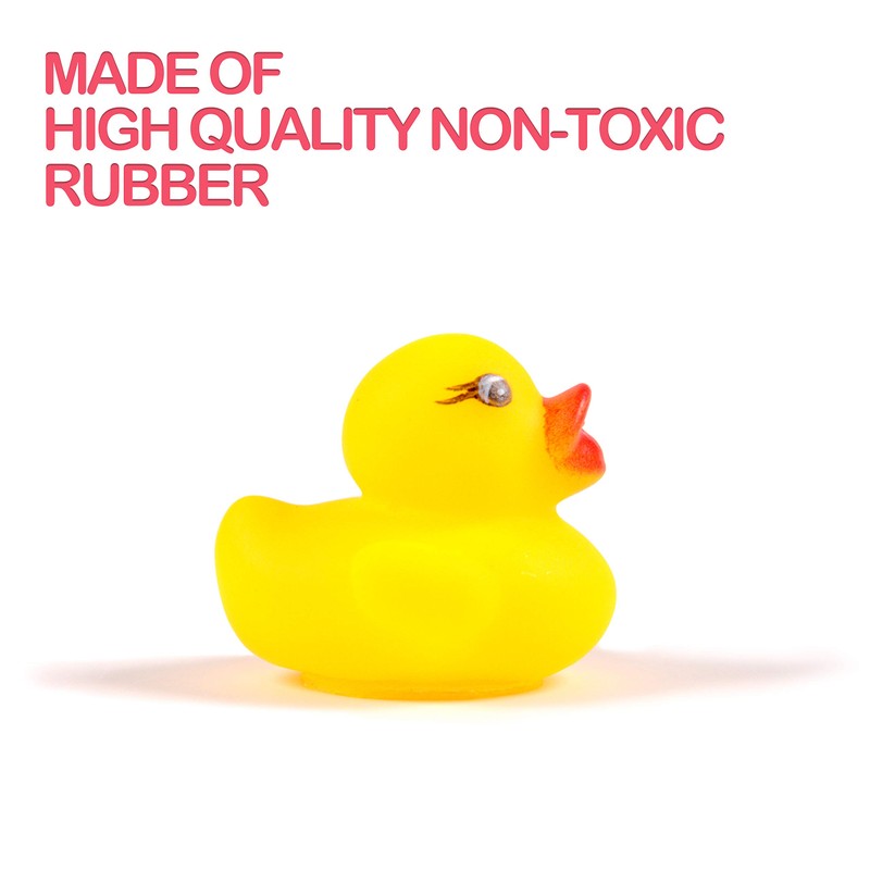Maliweg 54-Pack Mini Ducks, Mini Colorful Rubber Duckies Bath Toy
