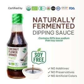 THE GIFT OF NATURE SOK SANL Coconut Aminos Low Sodium Soy Sauce Alternative Liquid Coco Aminos Gluten Free and Non-GMO Alternative bbq sauce, oyster sauce, teriyaki sauce, dipping sauce