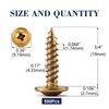 #8 x 3/4" Wood Screw 500Pcs Alloy Steel Standard Thread
