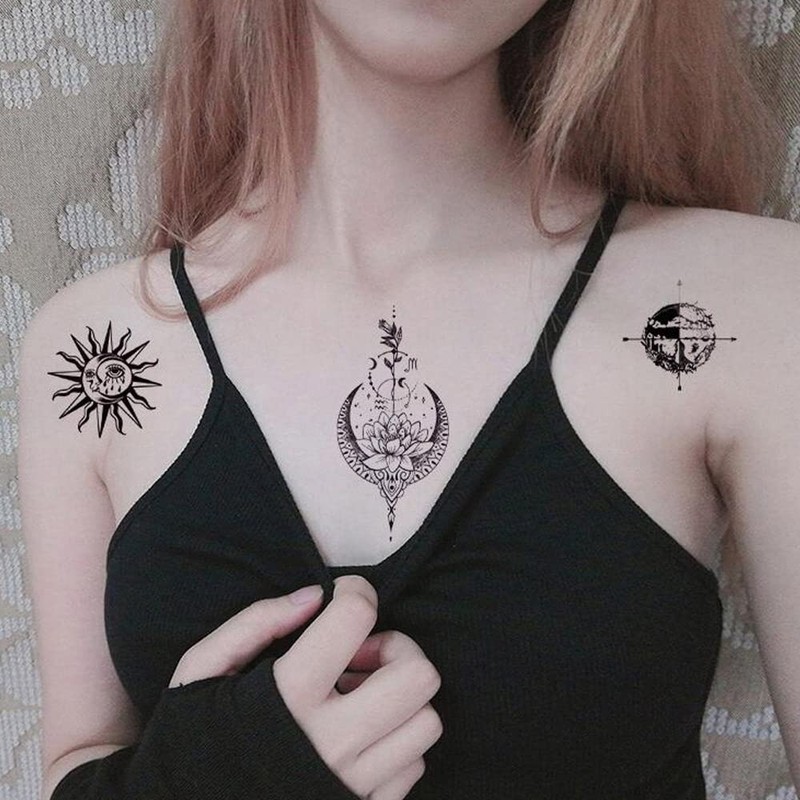GOODCHI Tattoo Stickers, Cute, Stylish, Waterproof, Long Lasting, Body Seal,