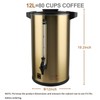 Commercial Grade Stainless Steel Coffee Urn 12L 50-Cup Double Wall