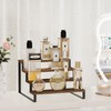 YINMIT Wooden Perfume Organizer, Tiered Cologne Organizer for Men, Black