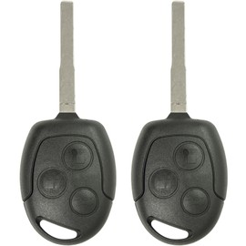 Keyless2Go New Uncut Keyless Remote Head Key Fob Replacement for Ford Fiesta That Use KR55WK47899 (2 Pack)