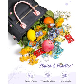 GLORIEROO Deluxe Insulated Lunch Box Bag Women - Leakproof Waterproof Cooler with Multi Pockets Removable Strap for Work Picnic - Teacher Mothers Day Christmas Birthday Gifts