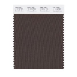 PANTONE Smart 19-0912X Color Swatch Card, Chocolate Brown