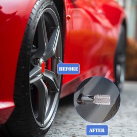 PAGOW 24 Pack Tire Valve Stem Caps with Rubber Ring Seal, Hexagon Heavy-Duty Car Wheel | Dust Proof Airtight | Light-Weight | Universal for Cars SUVs, Bike, Trucks, Motorcycles | Aluminum (Silver)