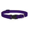 LupinePet Basics 3/4" Purple 9-14" Adjustable Collar for Small Dogs