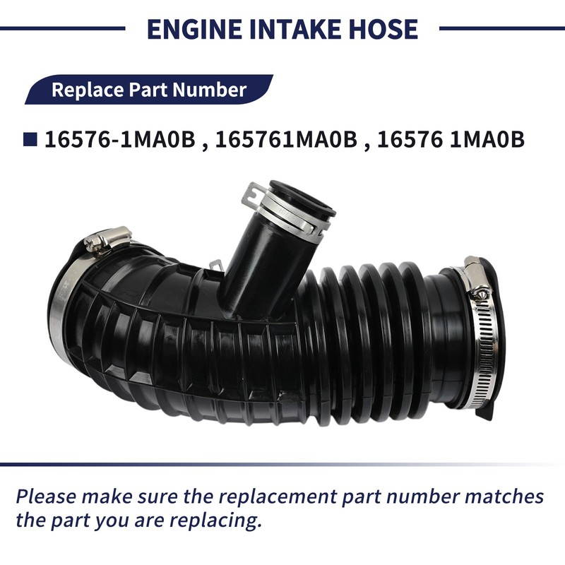 Magimaker 16576-1MA0B Left Side Engine Intake Hose Pipe Compatible with
