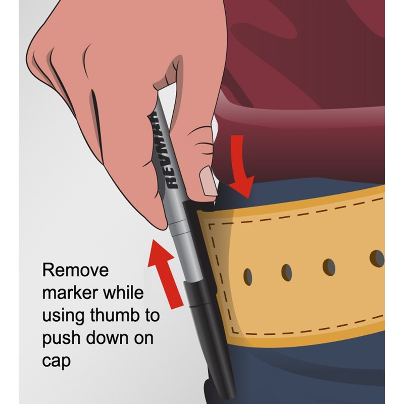 RevMark Industrial Marker - Black Permanent Ink - Standard Tip