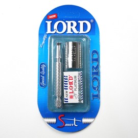 LORD Men's Double Edge Razor 3 Piece Double Edge Razor with 5 Replacement Blades
