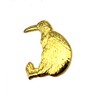 Kiwi Bird Gold Metal Pin Badge, Metal