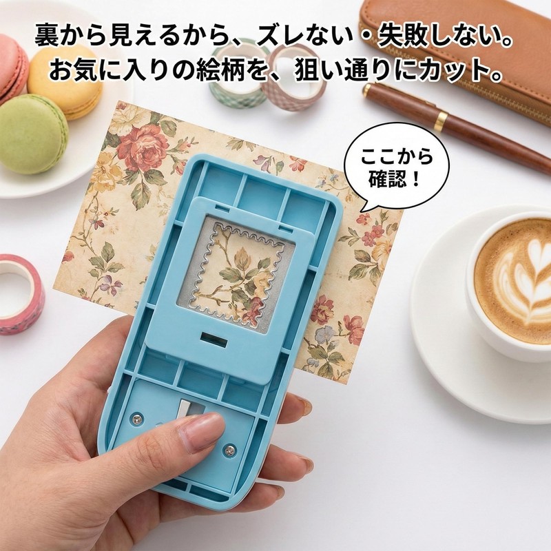Cuts Easily with Light Pressure - Stamp-Shaped Craft Punch, 1.0