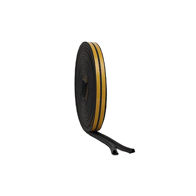 STORMGUARD 05SR034010MBL EPDM 'P' Profile SELF-ADHESHIVE Draught EXCLUDER Seal 10M