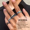Besteel 16 Pcs Surgical Stainless Steel Band Rings for Men