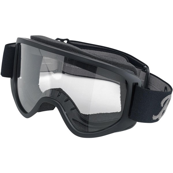Biltwell (M2LOGBKGY) Script Moto 2.0 Goggles (Black, One Size Fits