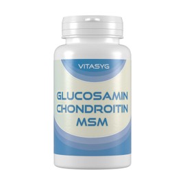 Vitasyg Extra Strength Glucosamine Chondroitin MSM – Tablets, 1 Pack, , ,