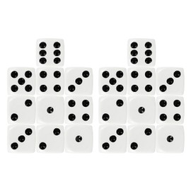 Set of 20 Round-Corner 6-Sided Cube Game Dice - Perfect for Yahtzee, Scribbage, Craps, Liar's dice, Farkle, and Much More - A Game-Night Must-Have - Black Duck Brand!