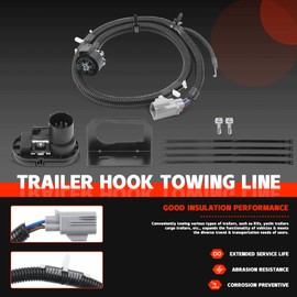 Trailer Tow Rear Bumper Wiring Connector Harness Kit Compatible with Ford Transit 150/250/350 2015-2019, Replaces CK4T-13B576-KE