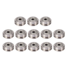 13PCS V Pulley Wheel Stainless Steel Printer Round Wheel Roller with Carbon Steel Bearing for CR 10