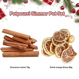 Orange Cinnamon Simmer Pot Kit,Stovetop Potpourri for Stocking Stuffer,Gift Basket,Teacher Gift,Real Estate Welcome Basket-Potpourri Simmering,Office,Housewarmings,Open Houses Gifts