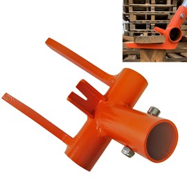 Pallet Buster Tool Pallet Breaker Head Only, Pallet Disassembly Tool with Nail Puller, Pallet Removal Tool for Removing Wooden Pallet Boards, Orange