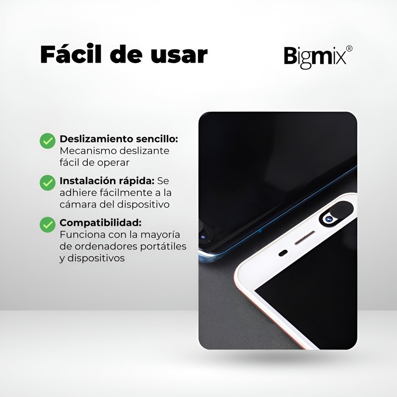 Genérico Webcam Cover (5, Black)