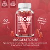 Vegan Iron Gummies Supplement - with Vitamin C, A, B-Complex,
