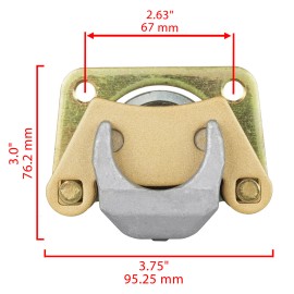 Caltric Rear Left Right Brake Caliper fits Polaris Ranger 570 Full Size 2016 2017 - 2023
