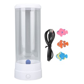 Fish Mood Light Colorful LED Light Easy Operation Decorative USB Fish Night Light Table Lamp for Home Bedroom White
