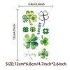 Cartoon Lucky Four Leaves Clover Temporary Tattoos & Face Stickers