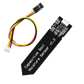 Hailege 5pcs Wide Voltage Capacitive Soil Moisture Sensor Module 3.3~5.5V with Cable Wire for Arduino