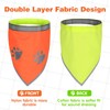 2 PCS Blaze Orange Dog Bandana- Hi-Vis Safety Vest for