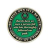 4 Year Sobriety Coin | Founders Triplate AA Chip |