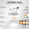 LVWIT 4 inch LED Recessed Lighting, Can Lights with White