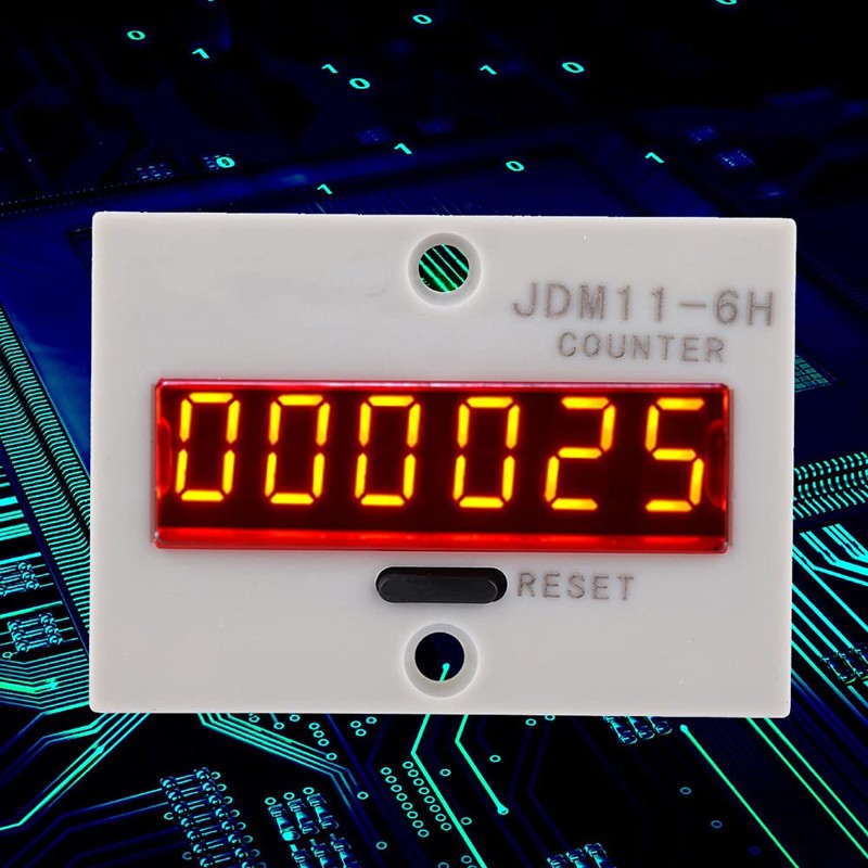 Electronic Counter,JDM11-6H No Voltage Counter 6 Digits Electronic LED Digital