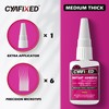 CYAFIXED Strong Cyanoacrylate (CA) Super Glue, Impact Resistant Medium-Thick Viscosity