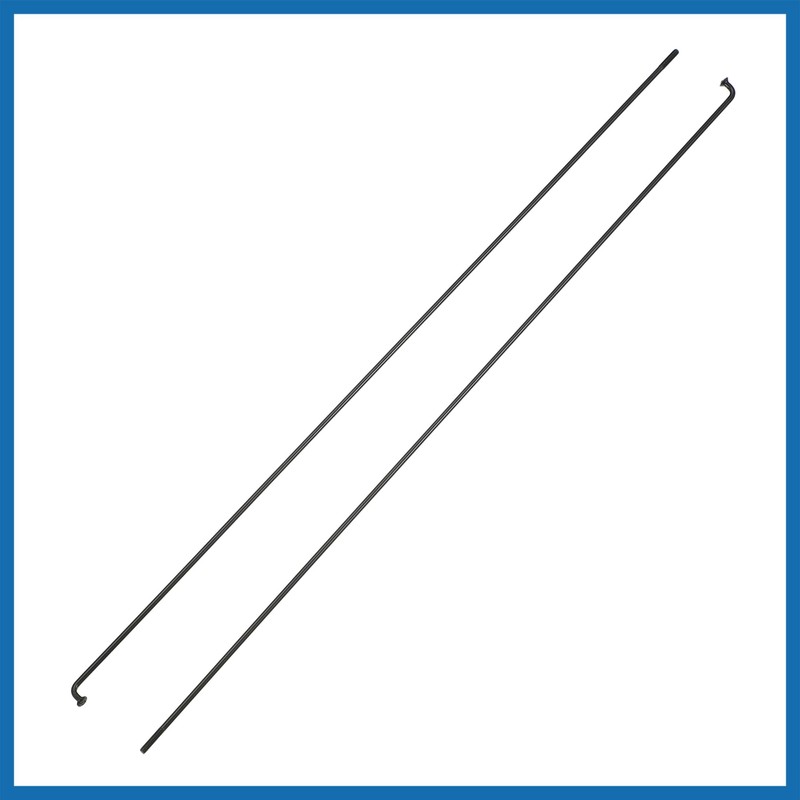 A ABSOPRO 12 Pcs 14G J Bend 298mm Bike Bicycle