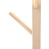 Solid Wooden Coat Rack Hat Hanger 8 Hooks Entryway Jacket
