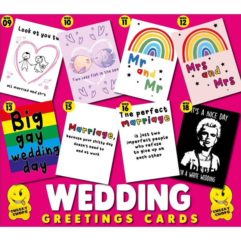 Wedding Greetings Card, Engagement Cards, Cards for Wedding (Snog marry