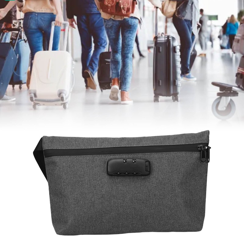 Nylon Storage Bag Activated Carbon Deodorant Zipper Closure Password Lock