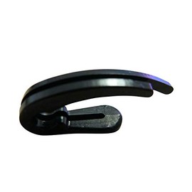rewagi Curtain Hooks - Double Length 28 mm for Pleat Tapes, Folding Hooks, Over Clip Hooks, Curtain Accessories - Colour White, Black - 25, 50, 100, 200, 500, 1000 Pieces (Black, Pack of 100)