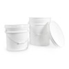 5 gallon Food Grade White Plastic Bucket with Handle &