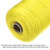 sourcing map Twisted Mason Line Nylon Twine String Cord Yellow