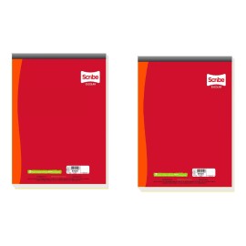 Scribe 2 Blocks Engomados Scribe Carta 80 Hojas Escolar  C. Grande