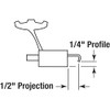 Prime-Line C 1116 Diecast Sliding Door Handle Set, White (Single