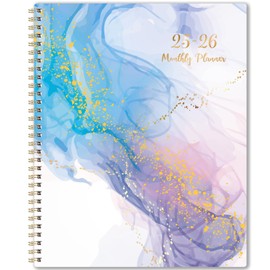 2025-2026 Monthly Planner - 18 Month Planner 2025-2026 from July 2025 - December 2026, 8.75'' x 11'', 2025-2026 Academic Planner With Tabs, Inner Pocket, Purple
