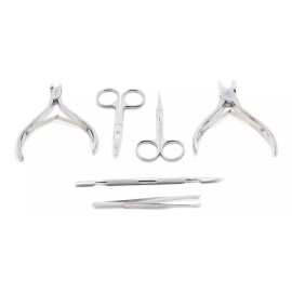 Lobo Profesional Estuche De Manicure Y Pedicura Spa 6pz